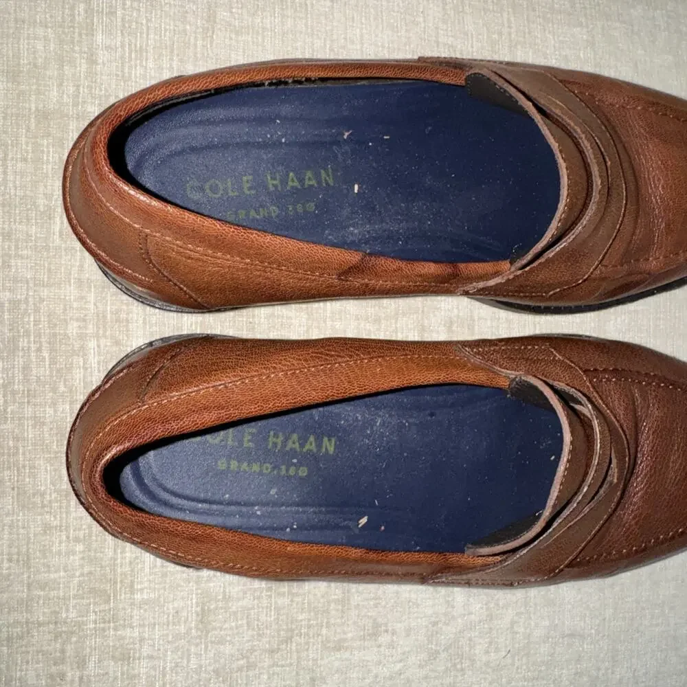 Men's Cole Haan Feathercraft Grand Penny Leathr Loafer, C32147 Size 9.5 Brown